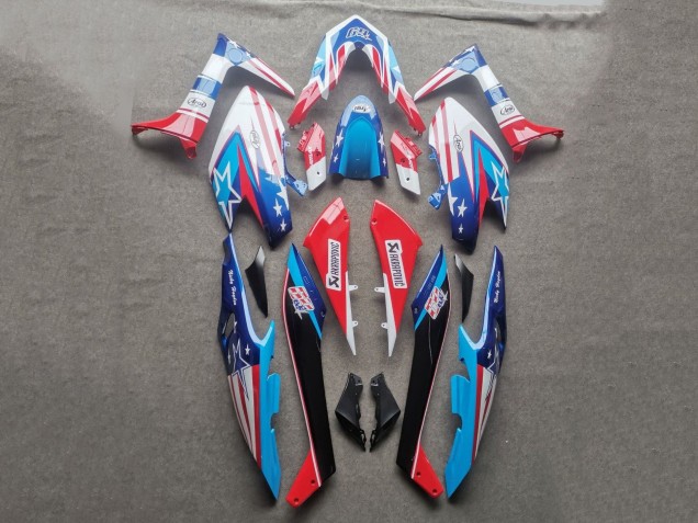 2019-2021 Yamaha TMAX560 Motorcycle Fairings - Light Blue Red Black Canada