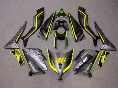 Cheap 2012-2014 Yamaha TMAX530 Motorcycle Fairings - Matte Grey Yellow Monster 46 Canada