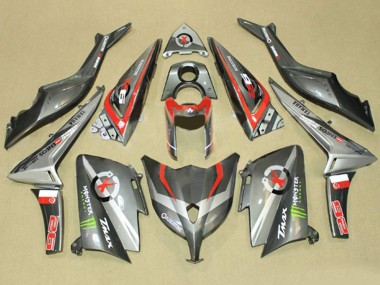 Cheap 2012-2014 Yamaha TMAX530 Motorcycle Fairings - Grey Red Monster ENEOS Canada