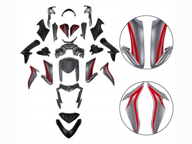 Cheap 2015-2020 Suzuki GSX-S 1000 Motorcycle Fairings - Red Silver Canada