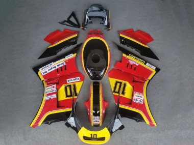 Cheap 1984-1987 Suzuki RG400 RG500 RG400/500 Motorcycle Fairings - Red Yellow Black 10 Canada