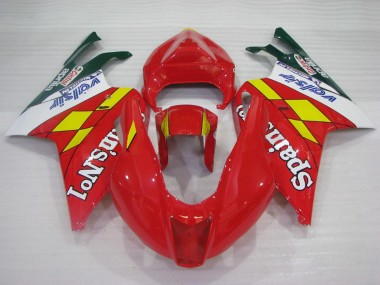 Cheap 2003-2006 Aprilia RSV1000 Motorcycle Fairings - Red Yellow White Spains No1 Valsir Castrol Canada