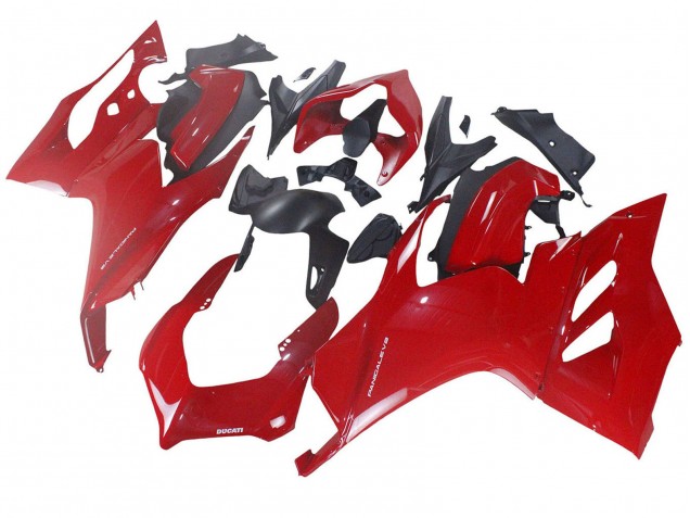2020-2024 Ducati Panigale V2 Motorcycle Fairing - Red Matte Black Canada