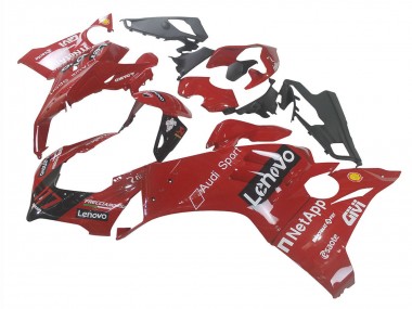 Cheap 2020-2021 Ducati Panigale V4 V4S Motorcycle Fairing - Red Glossy Black Lenovo 117 Canada