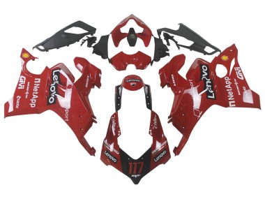 Cheap 2020-2021 Ducati Panigale V4 V4S Motorcycle Fairing - Red Glossy Black Lenovo 117 Canada