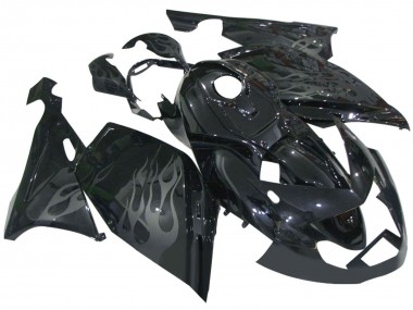 Cheap 2005-2010 BMW K1200S Motorcycle Fairings - Glossy Black Grey Flame Canada