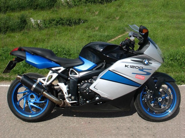 2005-2010 BMW K1200S Bike Fairings - Silver Blue Black Canada