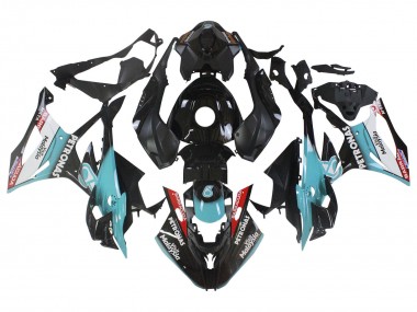 Cheap 2023-2024 BMW S1000RR Motorcycle Fairings - Light Blue Matte Black Petronas Canada