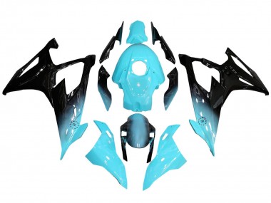 Cheap 2019-2022 BMW S1000RR Motorcycle Fairings - Light Blue Black Canada