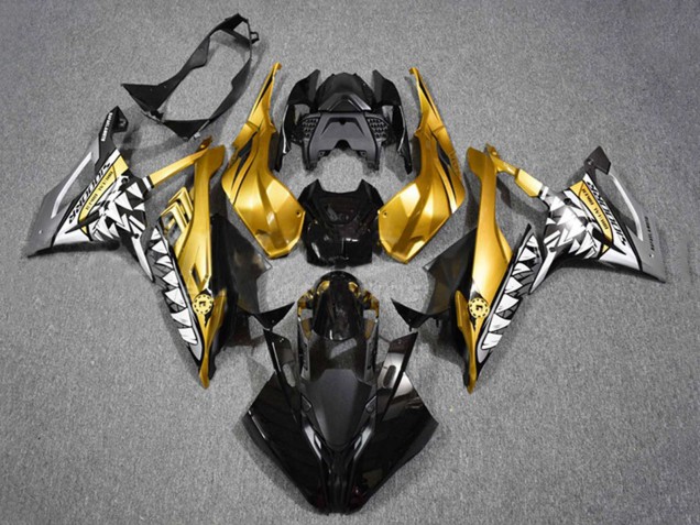 2019-2022 BMW S1000RR Motorcycle Fairings - Gold Black Shark Canada