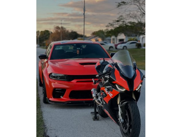2019-2022 BMW S1000RR Motorcycle Fairings - Red Black Canada