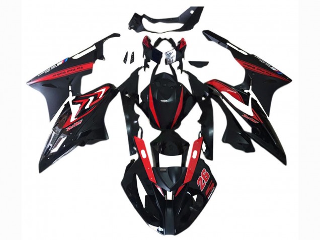 2017-2018 BMW S1000RR Motorcycle Fairing - Red Glossy Black Matte Black Canada