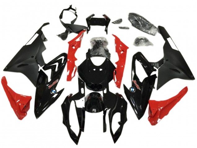 2017-2018 BMW S1000RR Abs Motorcycle Fairings - Red Glossy Black Matte Black Canada