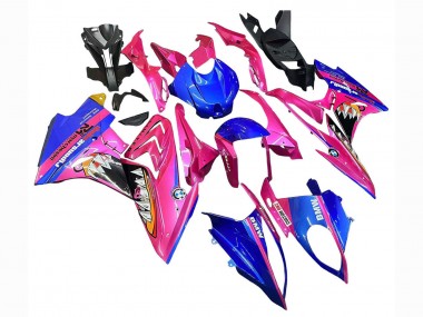 Cheap 2017-2018 BMW S1000RR Motorcycle Fairings - Pink Blue Yellow Shark Canada