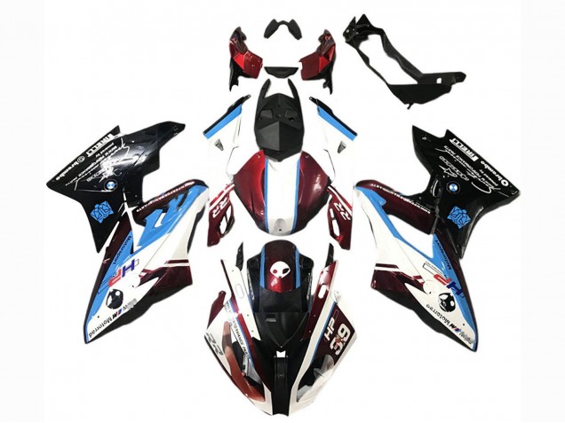 2017-2018 BMW S1000RR Abs Fairings - White Blue Red Glossy Black Canada