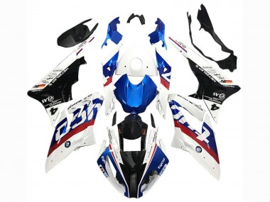 Cheap 2017-2018 BMW S1000RR Motorcycle Fairings - White Blue Red Glossy Black Tyco Canada