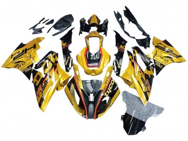 Cheap 2017-2018 BMW S1000RR Motorcycle Fairings - Gold Black Tyco Canada