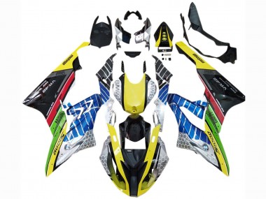 Cheap 2017-2018 BMW S1000RR Motorcycle Fairings - Yellow Blue Red Green Black VR Canada