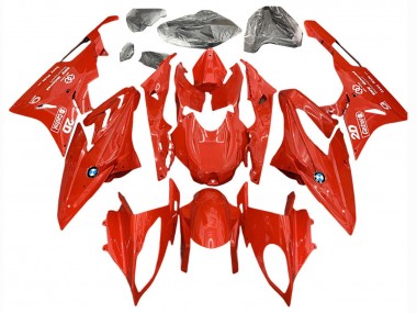 Cheap 2017-2018 BMW S1000RR Motorcycle Fairings - Red Castrol Canada