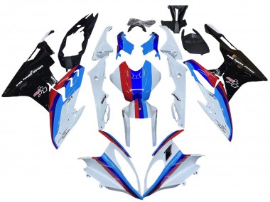 Cheap 2015-2016 BMW S1000RR Motorcycle Fairing Kits - White Red Blue Glossy Black Canada