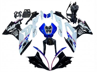 Cheap 2015-2016 BMW S1000RR Motorcycle Fairing Kits - White Blue Glossy Black Canada