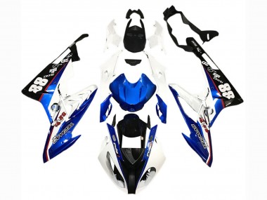 Cheap 2015-2016 BMW S1000RR Motorcycle Fairings - White Blue Black 88 Canada