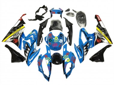 Cheap 2015-2016 BMW S1000RR Motorcycle Fairing Kits - Yellow Blue Black Shark Canada