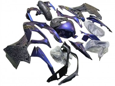 Cheap 2015-2016 BMW S1000RR Motorcycle Fairings - Gradient Purple Blue Forged Carbon Fiber Canada