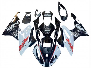 Cheap 2015-2016 BMW S1000RR Motorcycle Fairings - White Glossy Black Canada