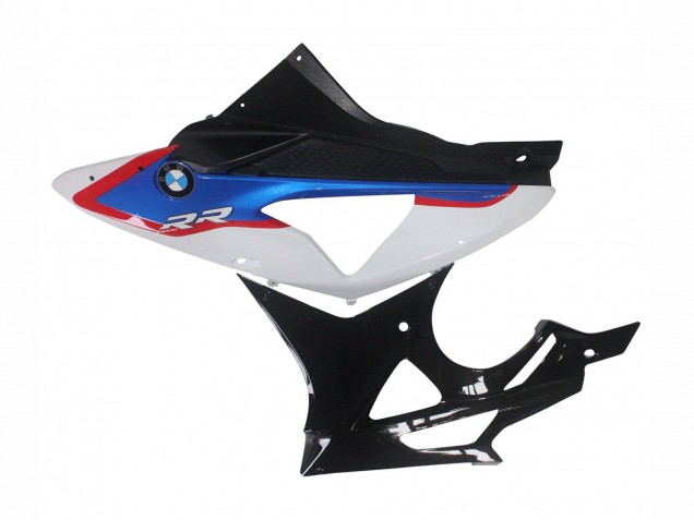 2009-2014 BMW S1000RR Motorcycle Fairings - White Red Blue Glossy Black HP Becker Carbon Canada