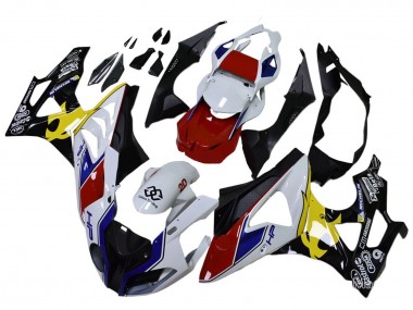 Cheap 2009-2014 BMW S1000RR Motorcycle Fairings - White Red Yellow Black Castrol Canada