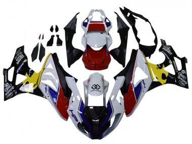 Cheap 2009-2014 BMW S1000RR Motorcycle Fairings - White Red Yellow Black Castrol Canada