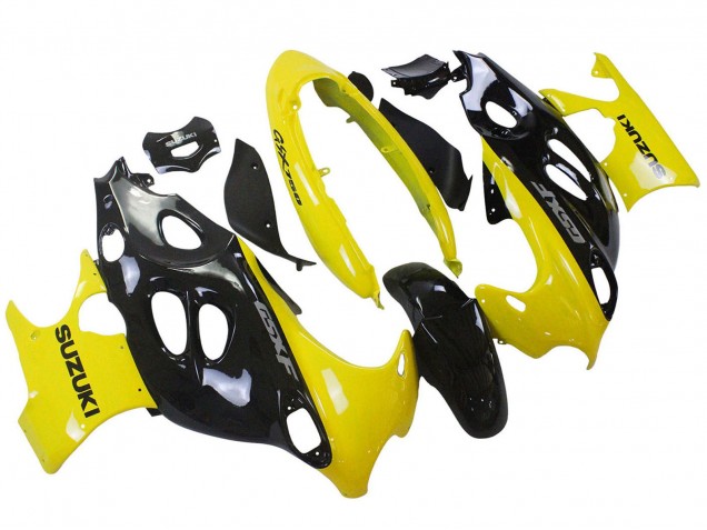 2004-2006 Suzuki GSX600F/GSX750F Motorcycle Fairings - Glossy Black Yellow Canada