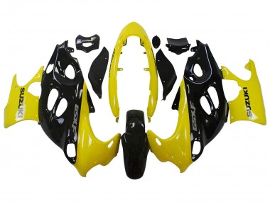 Cheap 2004-2006 Suzuki GSX600F/GSX750F Motorcycle Fairings - Glossy Black Yellow Canada