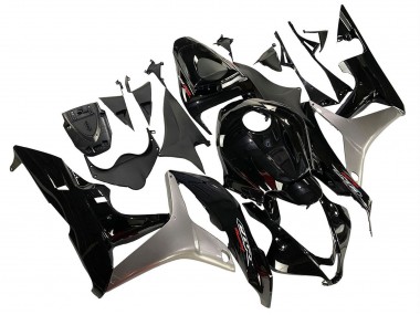 Cheap 2007-2008 Honda CBR600RR Motorcycle Fairing Kits - Silver Glossy Black Canada