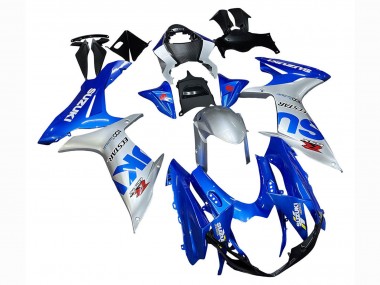 Cheap 2011-2024 Suzuki GSXR 600 / GSXR 750 Motorcycle Fairings - Blue Silver Ecstar Canada