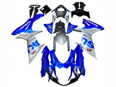 Cheap 2011-2024 Suzuki GSXR 600 / GSXR 750 Motorcycle Fairings - Blue Silver Ecstar Canada