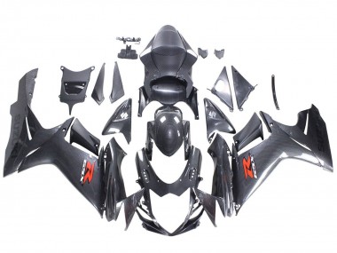 Cheap 2011-2024 Suzuki GSXR 600 / GSXR 750 Motorcycle Fairings - Black Carbon Fiber Red Canada