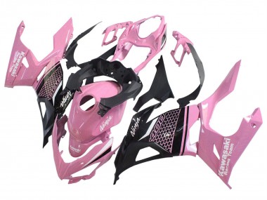 Cheap 2018-2024 Kawasaki Ninja 400 Motorcycle Fairings - Pink Matte Black Honeycomb Canada