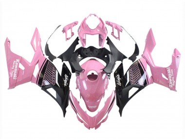 Cheap 2018-2024 Kawasaki Ninja 400 Motorcycle Fairings - Pink Matte Black Honeycomb Canada