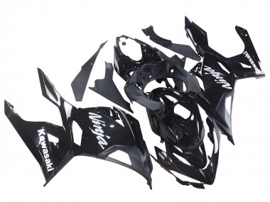 Cheap 2018-2024 Kawasaki Ninja 400 Motorcycle Fairings - Glossy Black Matte Black White Decals Canada