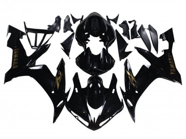 Cheap 2004-2006 Yamaha YZF 1000 R1 Motorcycle Fairings - Glossy Black Gold Decals Canada