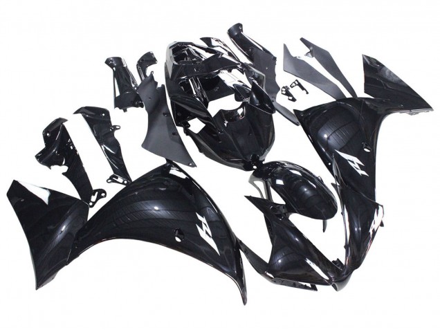 2012-2014 Yamaha YZF 1000 R1 Motorcycle Fairings - Glossy Black Canada