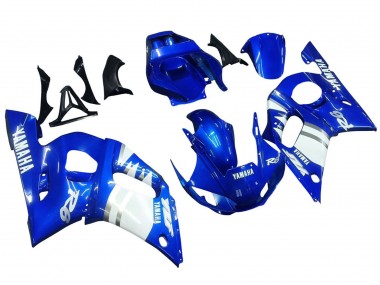 Cheap 1998-2002 Yamaha YZF 600 R6 Motorcycle Fairings - Blue White Canada