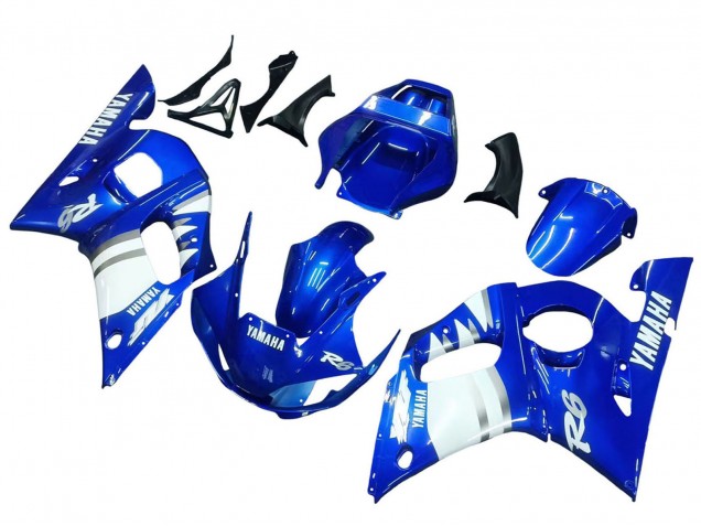 1998-2002 Yamaha YZF 600 R6 Motorcycle Fairings - Blue White Canada