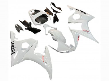 Cheap 2006-2009 Yamaha YZF R6S Motorcycle Fairing Kits - White Canada