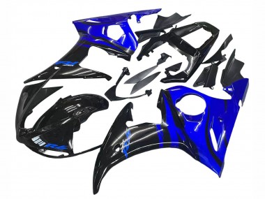 Cheap 2006-2009 Yamaha YZF R6S Motorcycle Fairings - Blue Glossy Black Canada