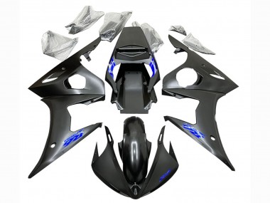 Cheap 2006-2009 Yamaha YZF R6S Motorcycle Fairings - Matte Black Blue Canada