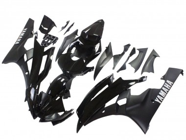 Cheap 2006-2007 Yamaha YZF 600 R6 Motorcycle Fairings - Glossy Black Matte Black Canada
