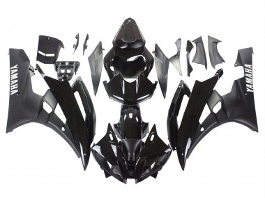 Cheap 2006-2007 Yamaha YZF 600 R6 Motorcycle Fairings - Glossy Black Matte Black Canada